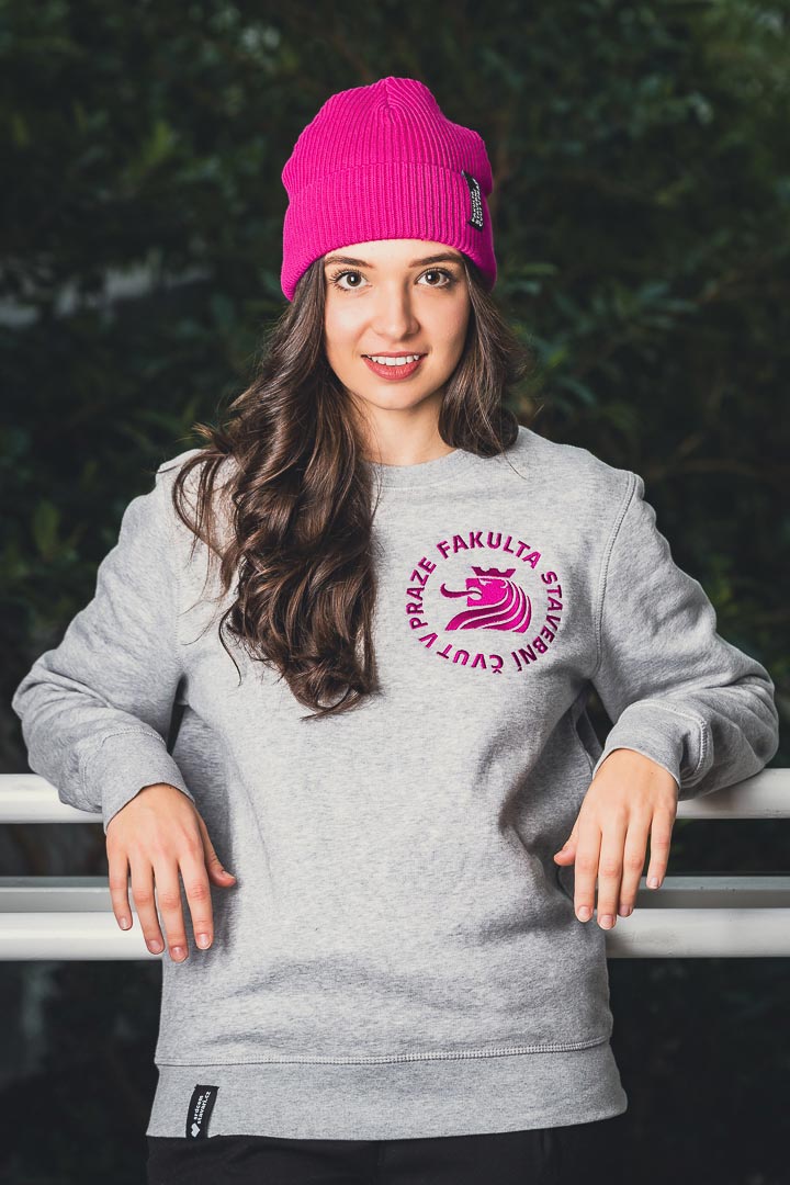 mikina šedá_